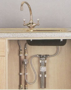 Atriflo water system undersink view