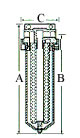 Single and dual cartridge filter housing drawing